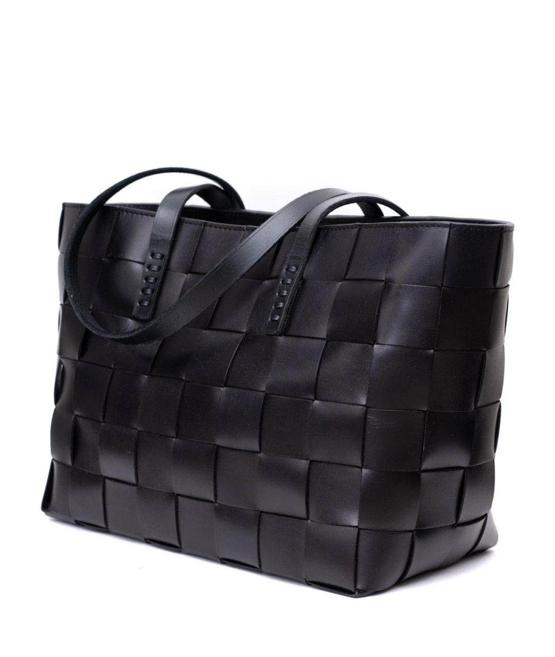 Dragon Diffusion Черная кожаная сумка тоут, фото 3