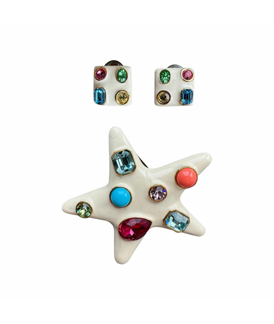 KENNETH JAY LANE Белый металлический комплект, фото 1