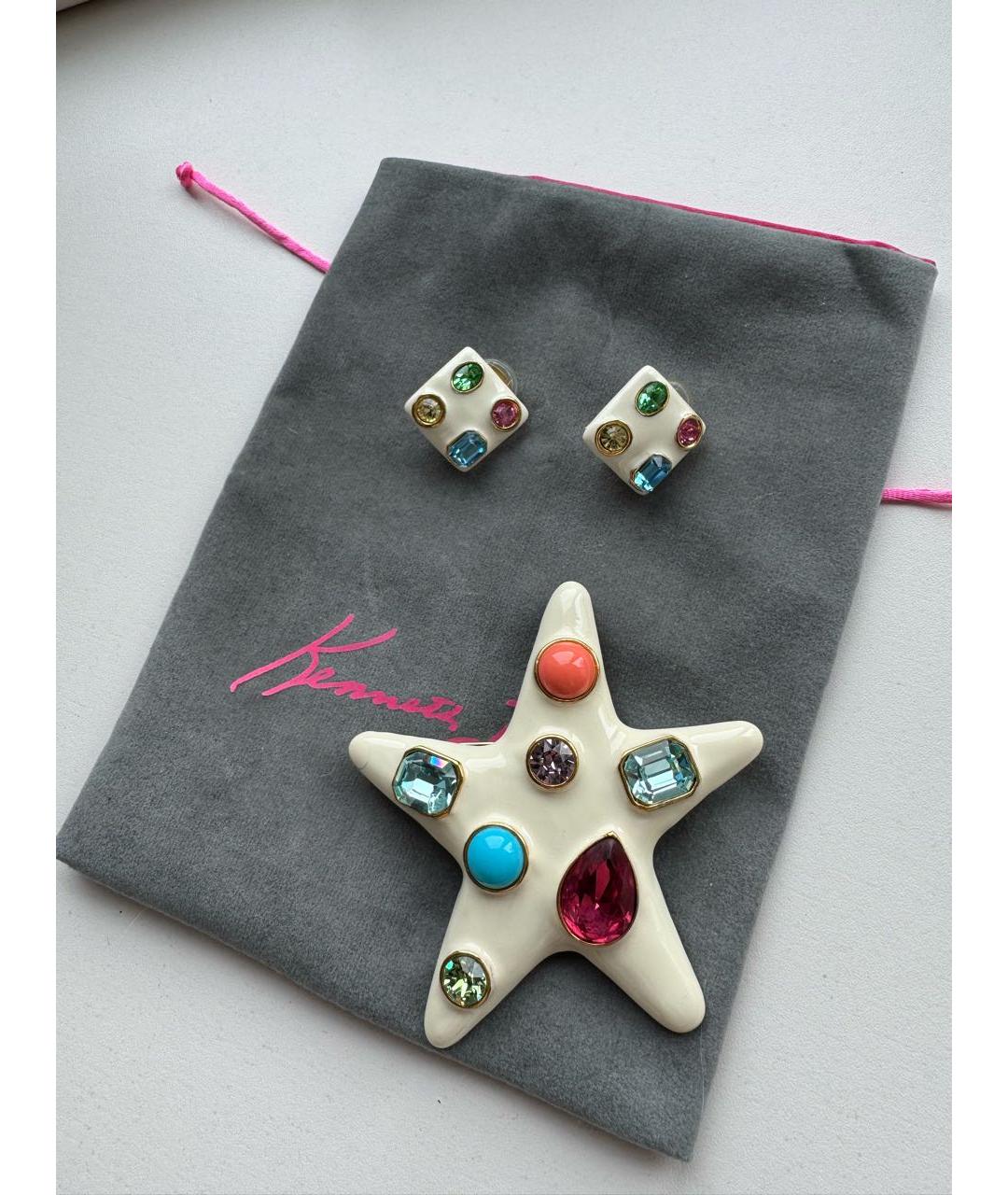 KENNETH JAY LANE Белый металлический комплект, фото 2