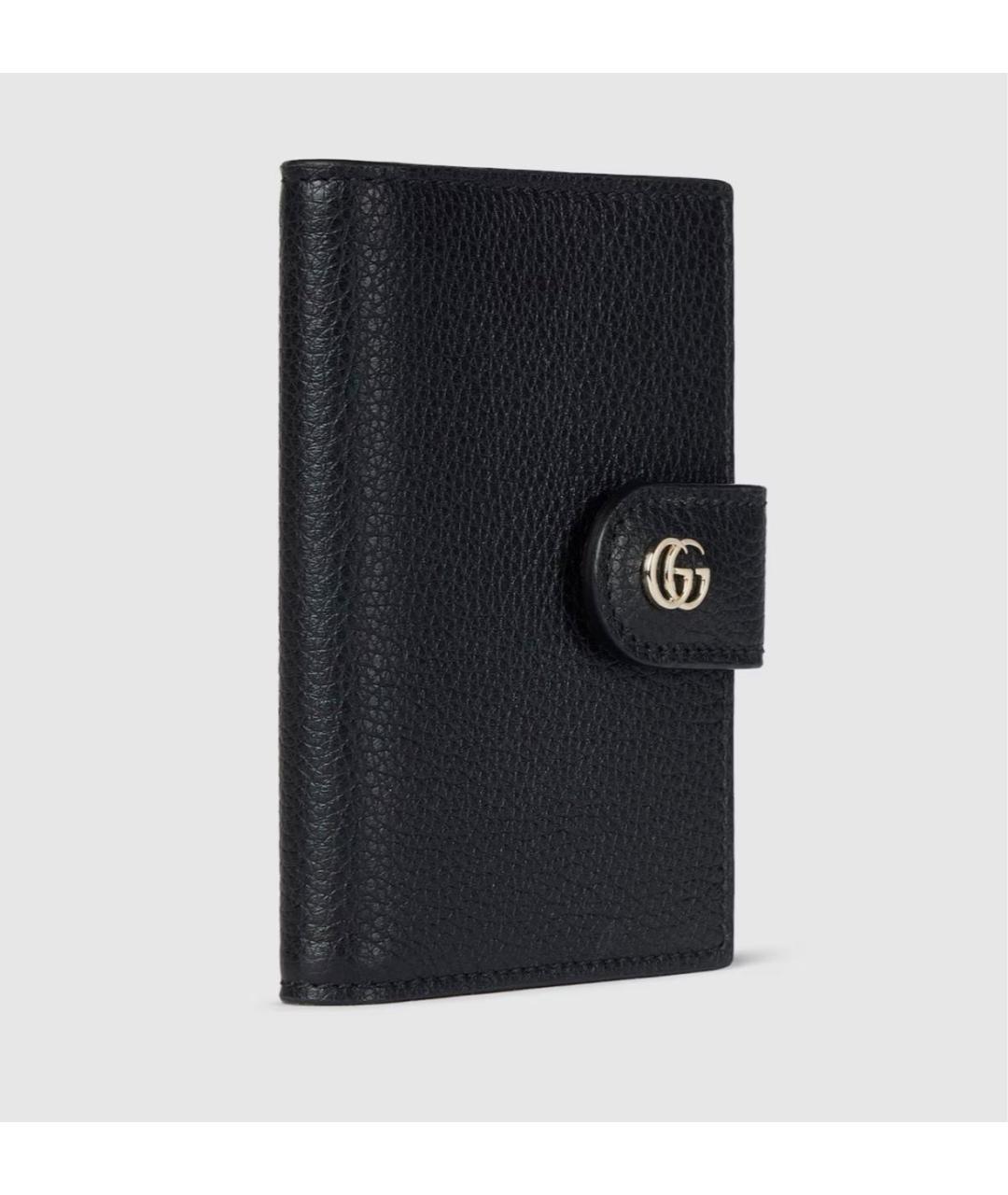 GUCCI Черный кожаный кардхолдер, фото 3