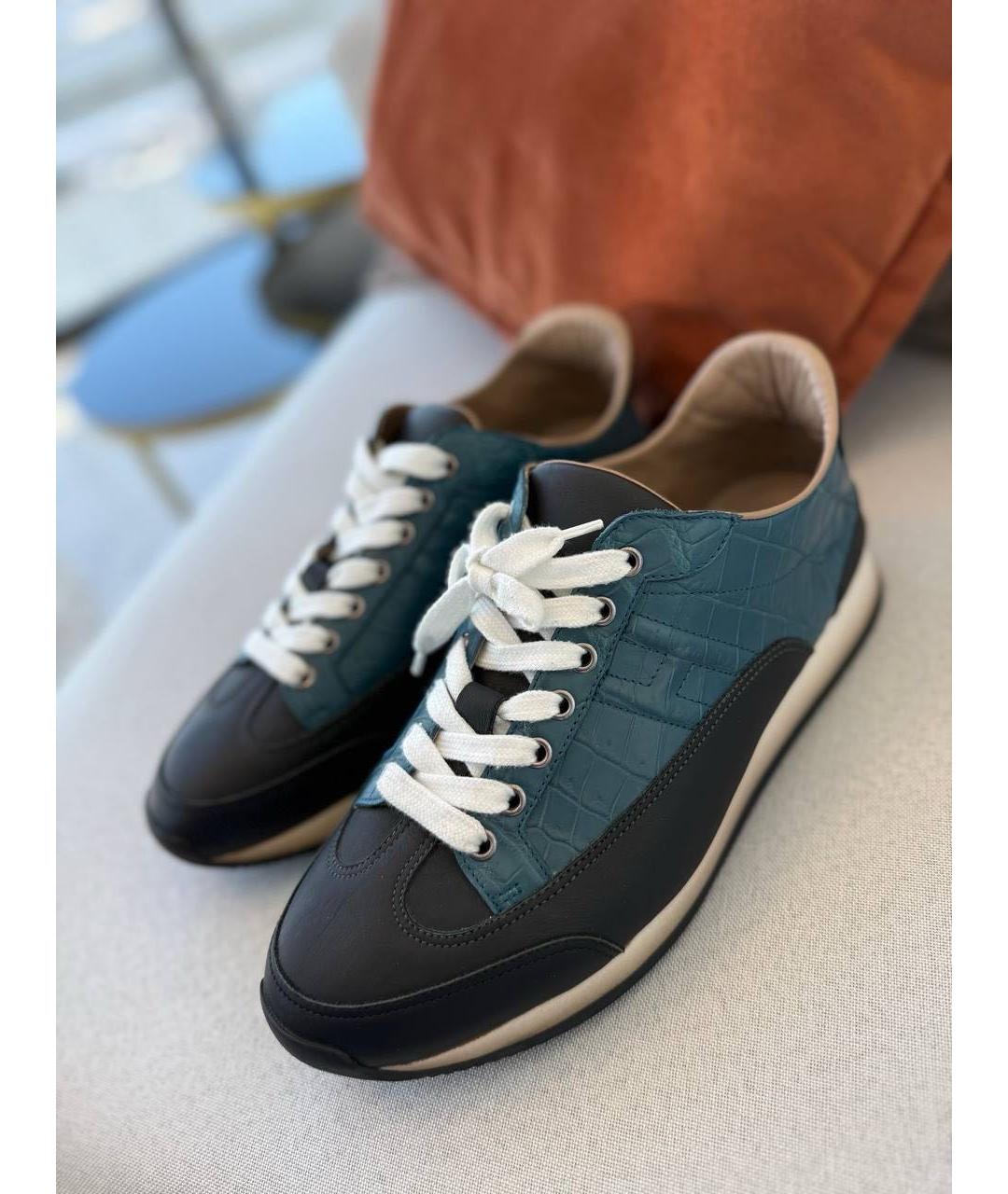 HERMES Мульти кожаные низкие кроссовки / кеды, фото 7