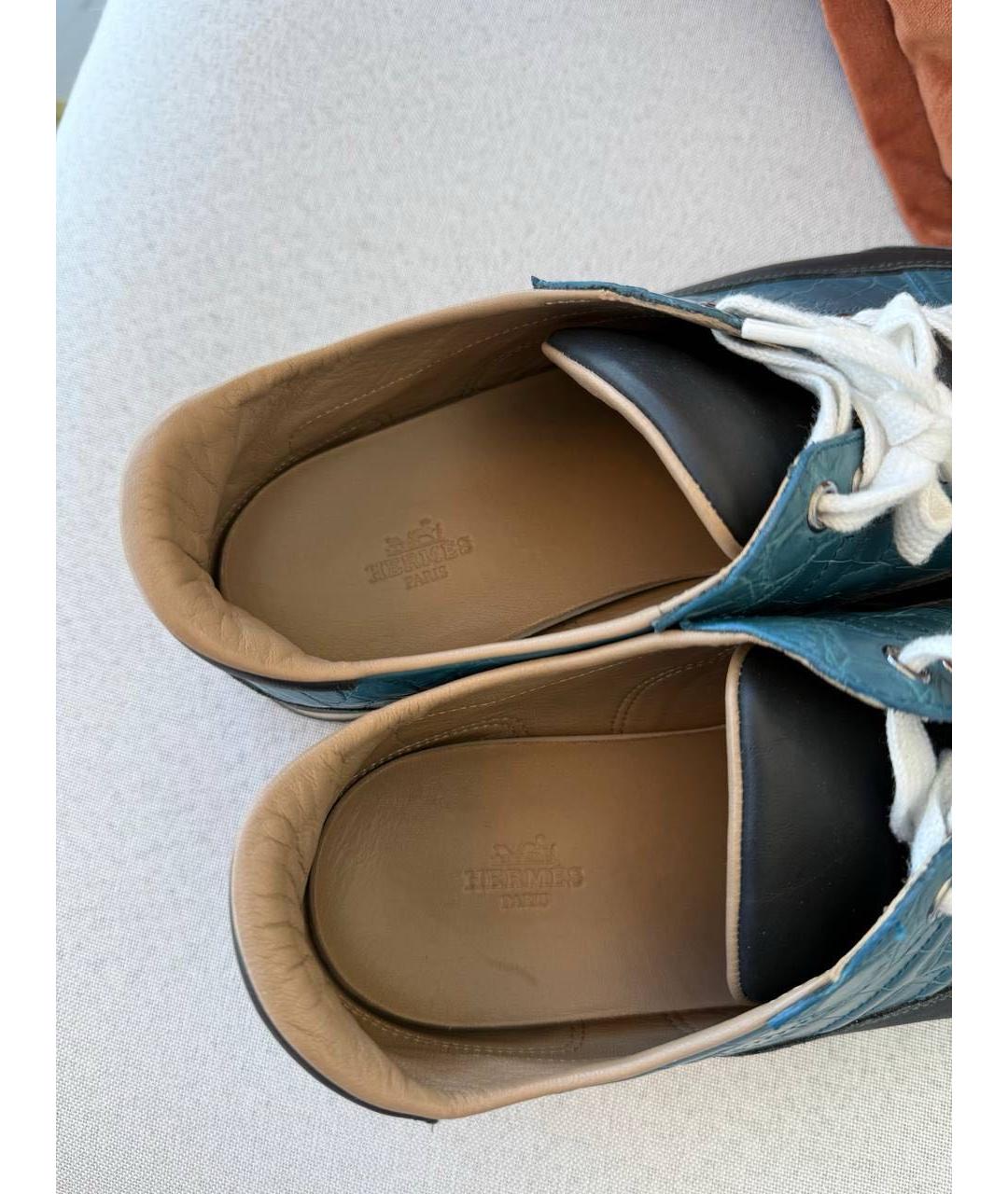 HERMES Мульти кожаные низкие кроссовки / кеды, фото 6