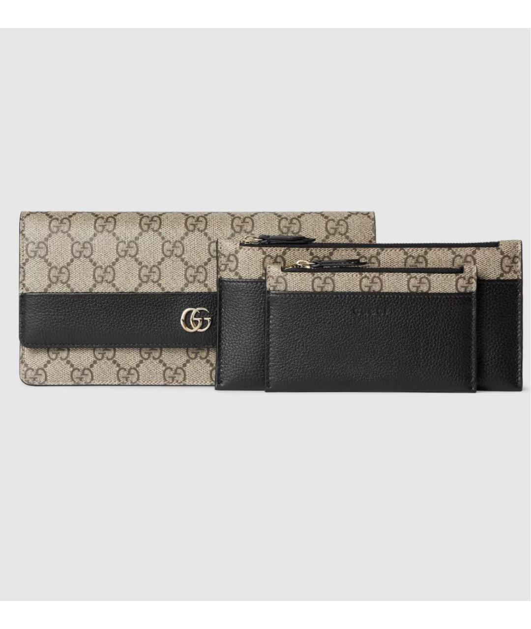 GUCCI Черный кожаный кошелек, фото 8