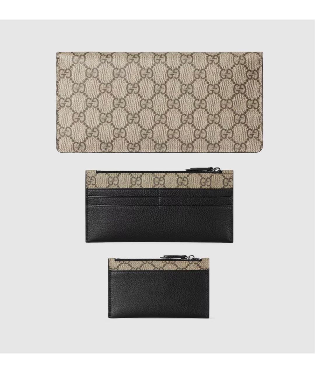 GUCCI Черный кожаный кошелек, фото 5