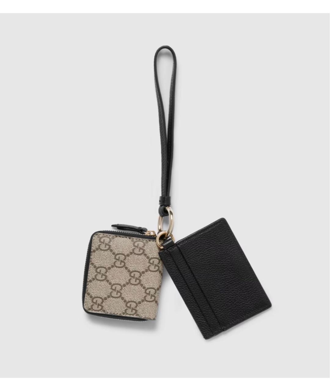 GUCCI Черный кожаный кошелек, фото 3