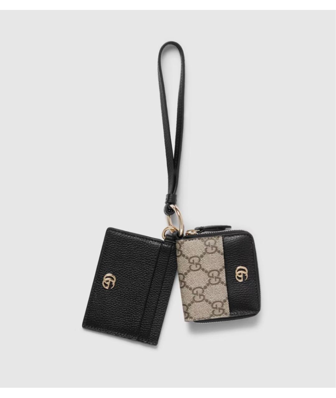 GUCCI Черный кожаный кошелек, фото 5