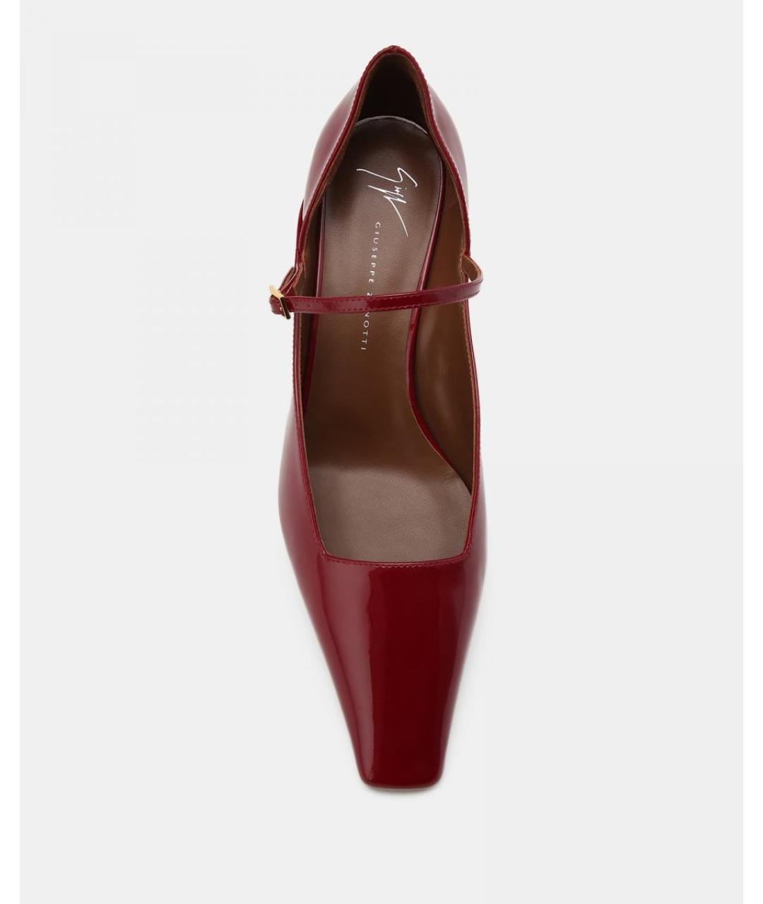 GIUSEPPE ZANOTTI DESIGN Красные кожаные туфли, фото 2