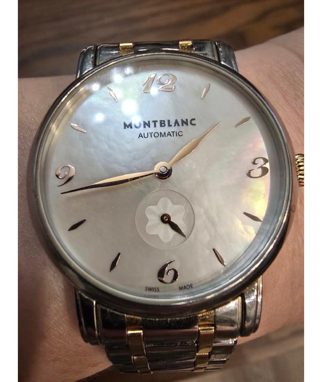 MONTBLANC Белые часы из розового золота, фото 5