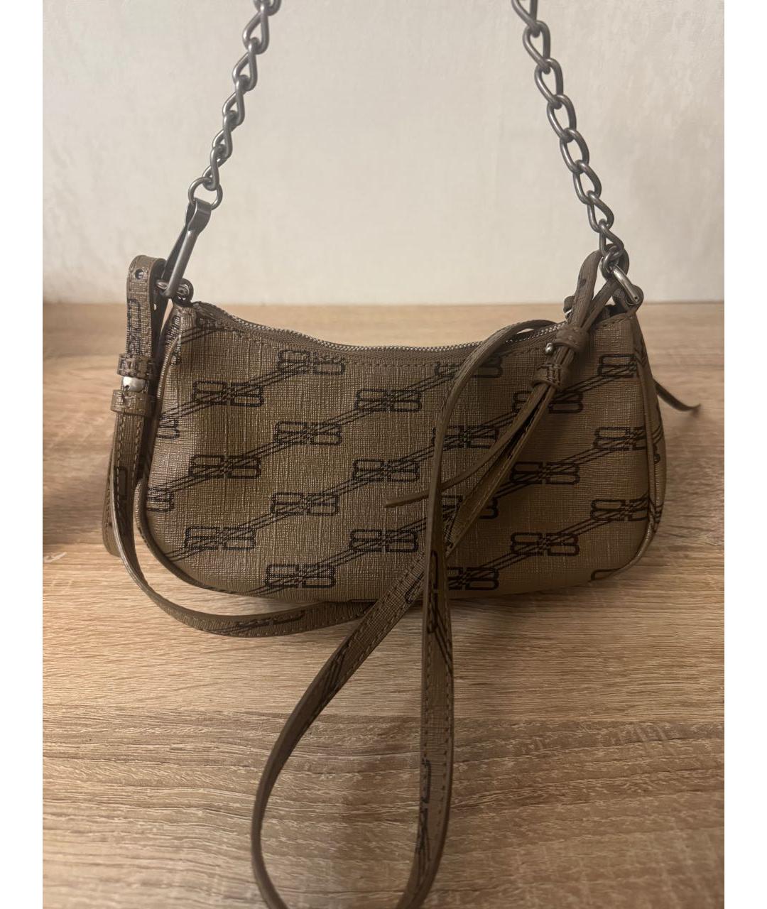 BALENCIAGA Бежевая сумка с короткими ручками, фото 2