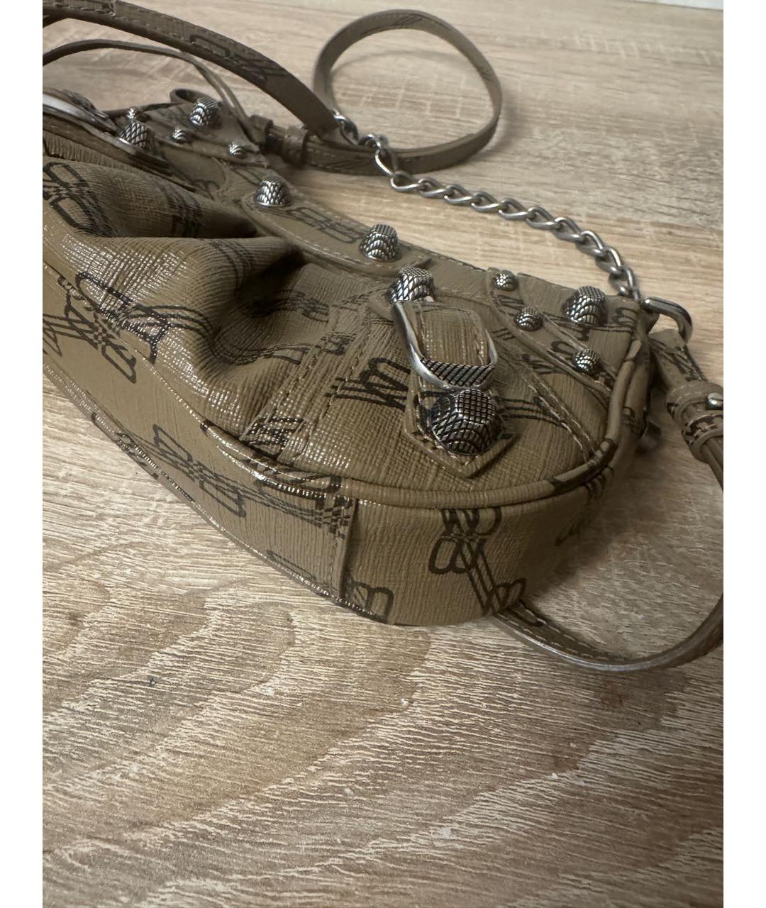 BALENCIAGA Бежевая сумка с короткими ручками, фото 4