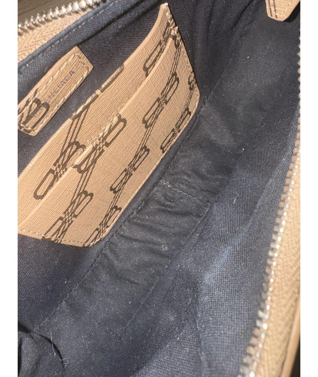 BALENCIAGA Бежевая сумка с короткими ручками, фото 7