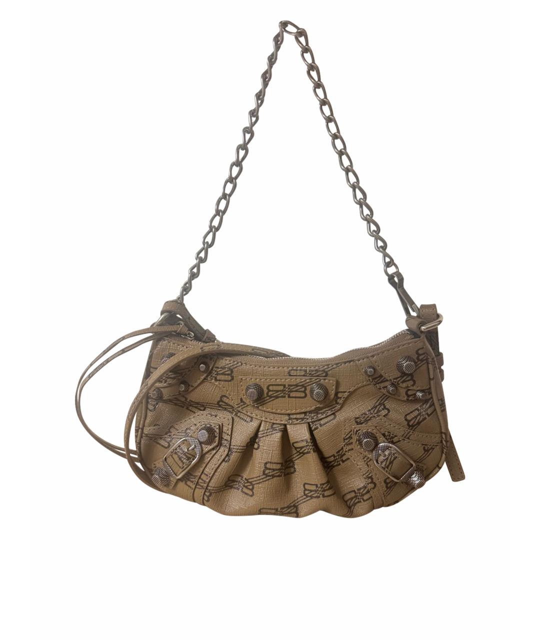 BALENCIAGA Бежевая сумка с короткими ручками, фото 1