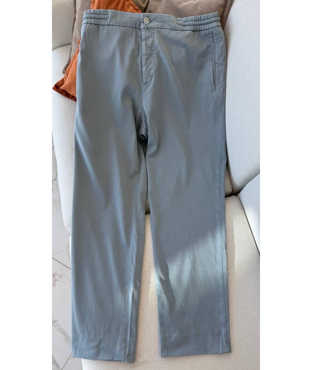 KITON Голубые повседневные брюки, фото 8