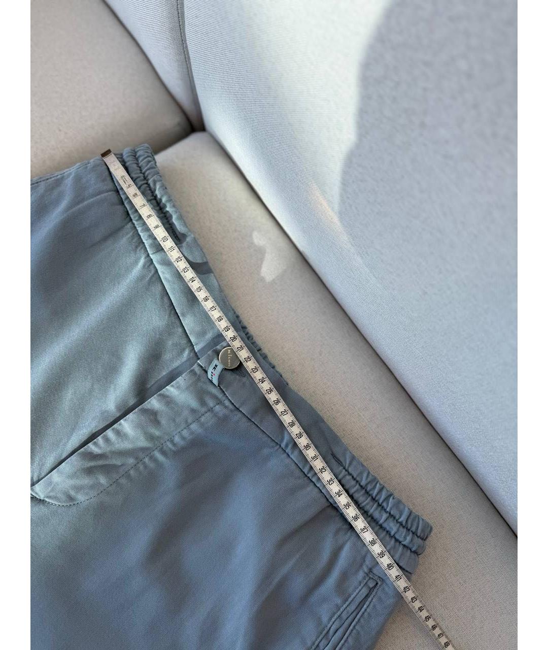 KITON Голубые повседневные брюки, фото 5