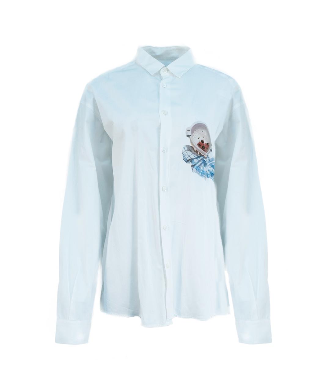 JACQUEMUS Белая хлопковая кэжуал рубашка, фото 1