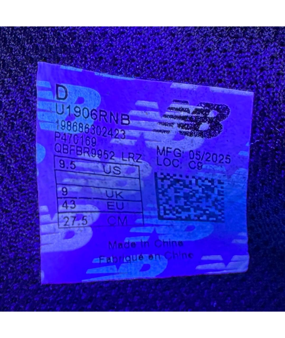 NEW BALANCE Черные текстильные низкие кроссовки / кеды, фото 2