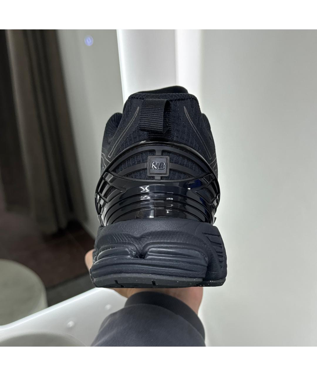 NEW BALANCE Черные текстильные низкие кроссовки / кеды, фото 3