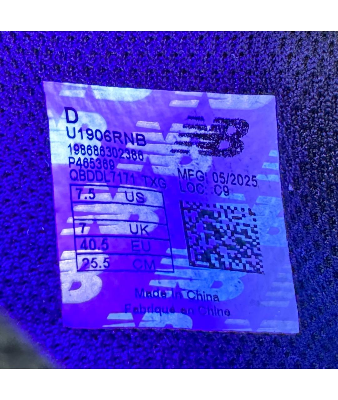 NEW BALANCE Черные текстильные низкие кроссовки / кеды, фото 4