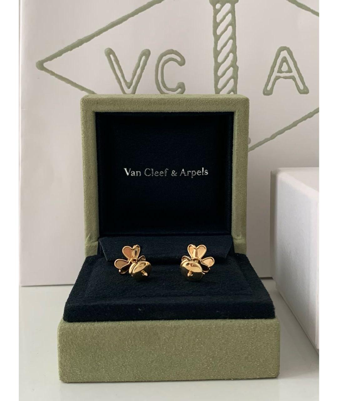VAN CLEEF & ARPELS Золотые серьги из желтого золота, фото 4