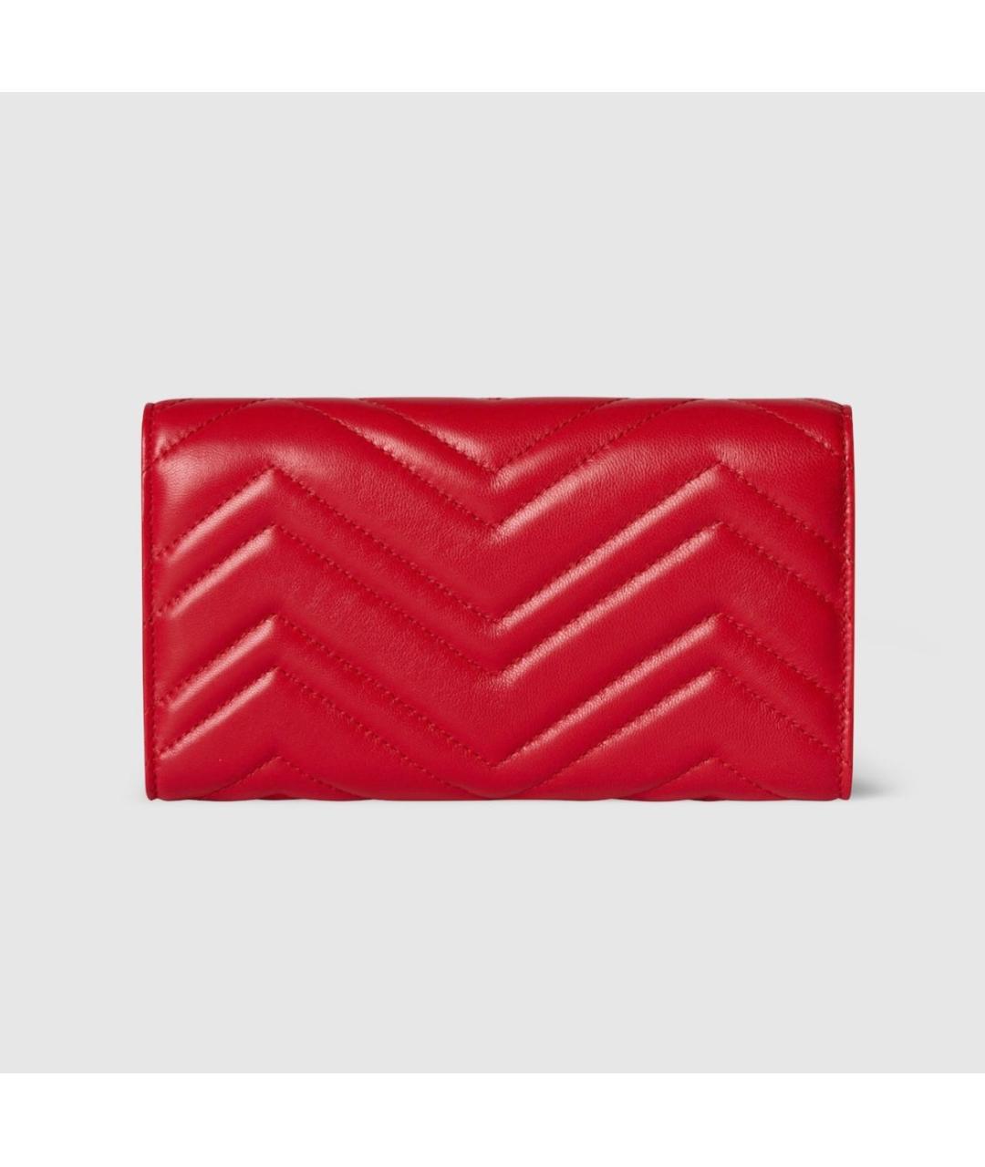 GUCCI Красный кожаный кошелек, фото 4