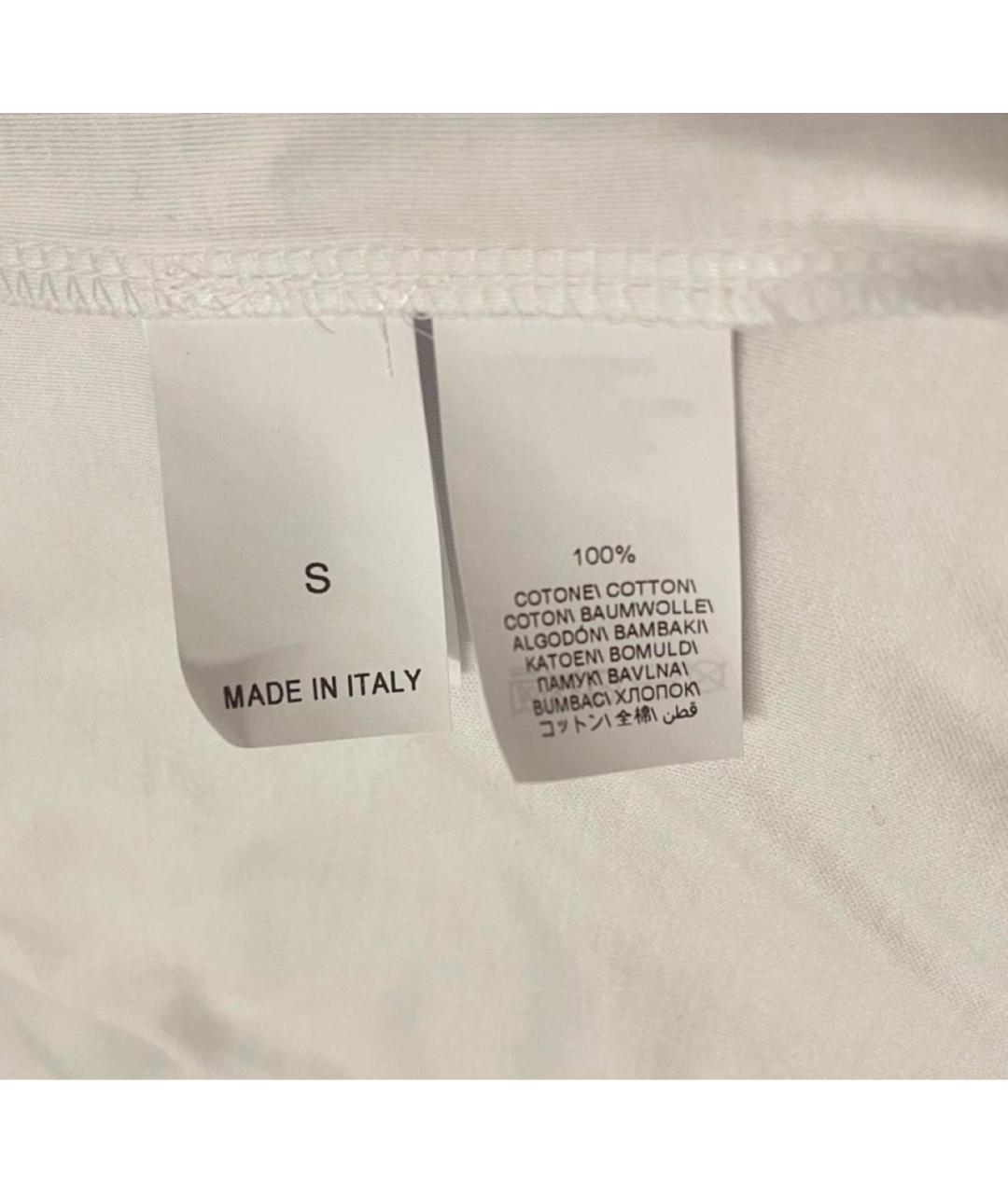 BRUNELLO CUCINELLI Белая хлопковая футболка, фото 4