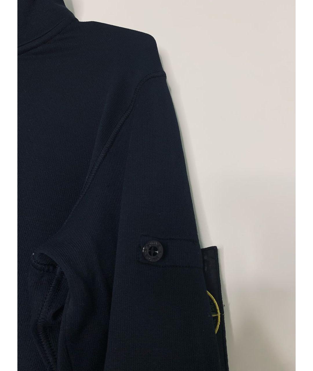 STONE ISLAND Черный хлопко-эластановый джемпер / свитер, фото 5