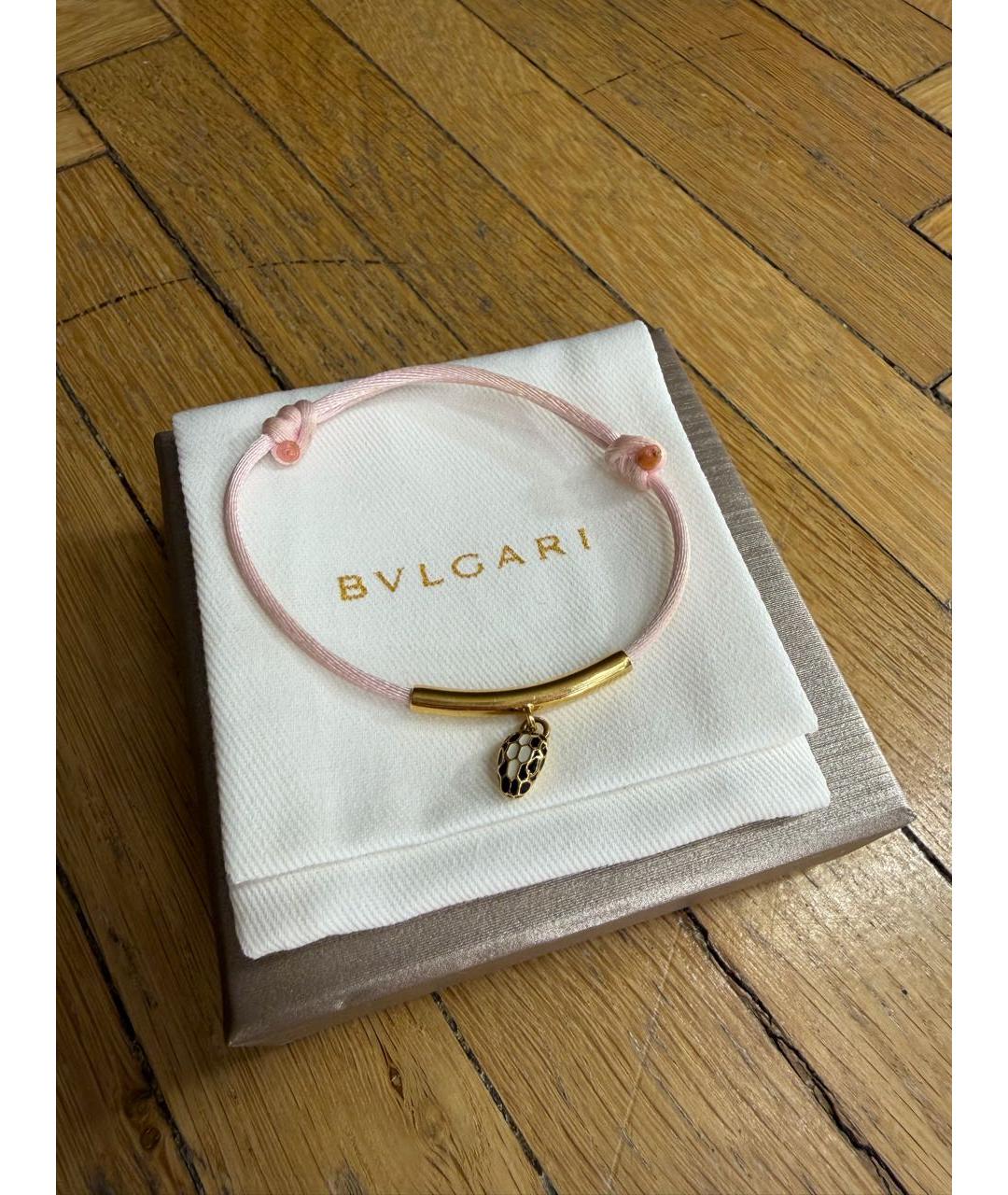 BVLGARI Розовый латунный браслет, фото 2