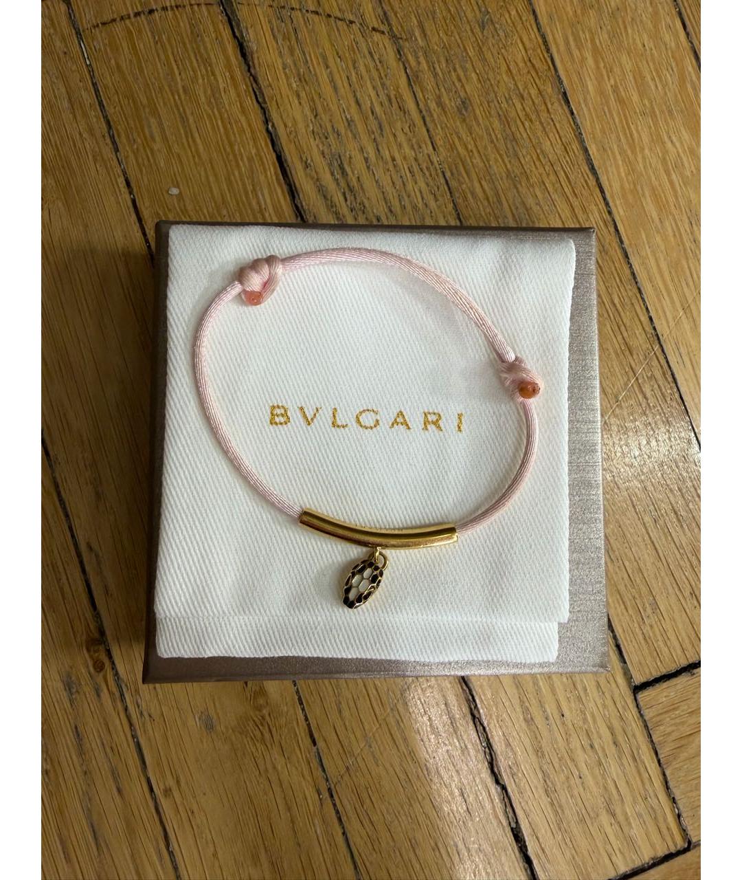 BVLGARI Розовый латунный браслет, фото 8