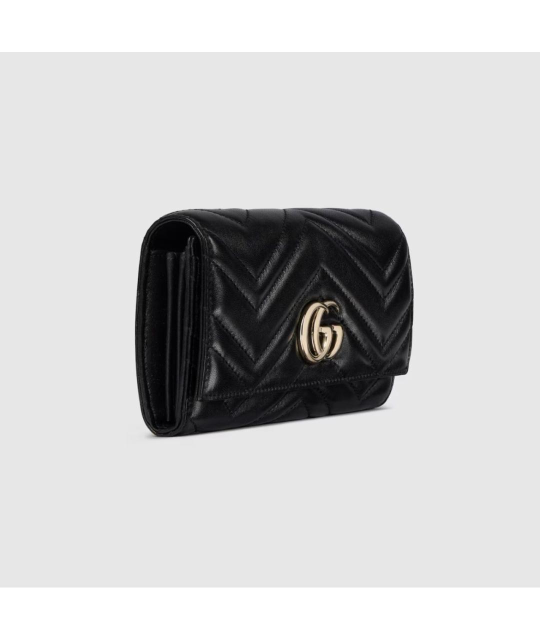 GUCCI Черный кожаный кошелек, фото 3