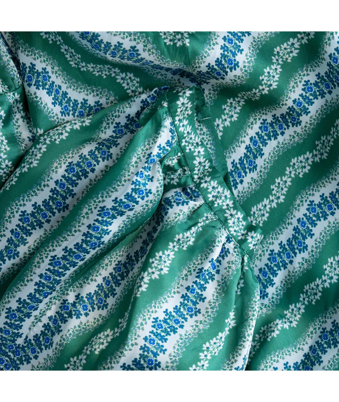 SANDRO Зеленые вискозное повседневное платье, фото 4