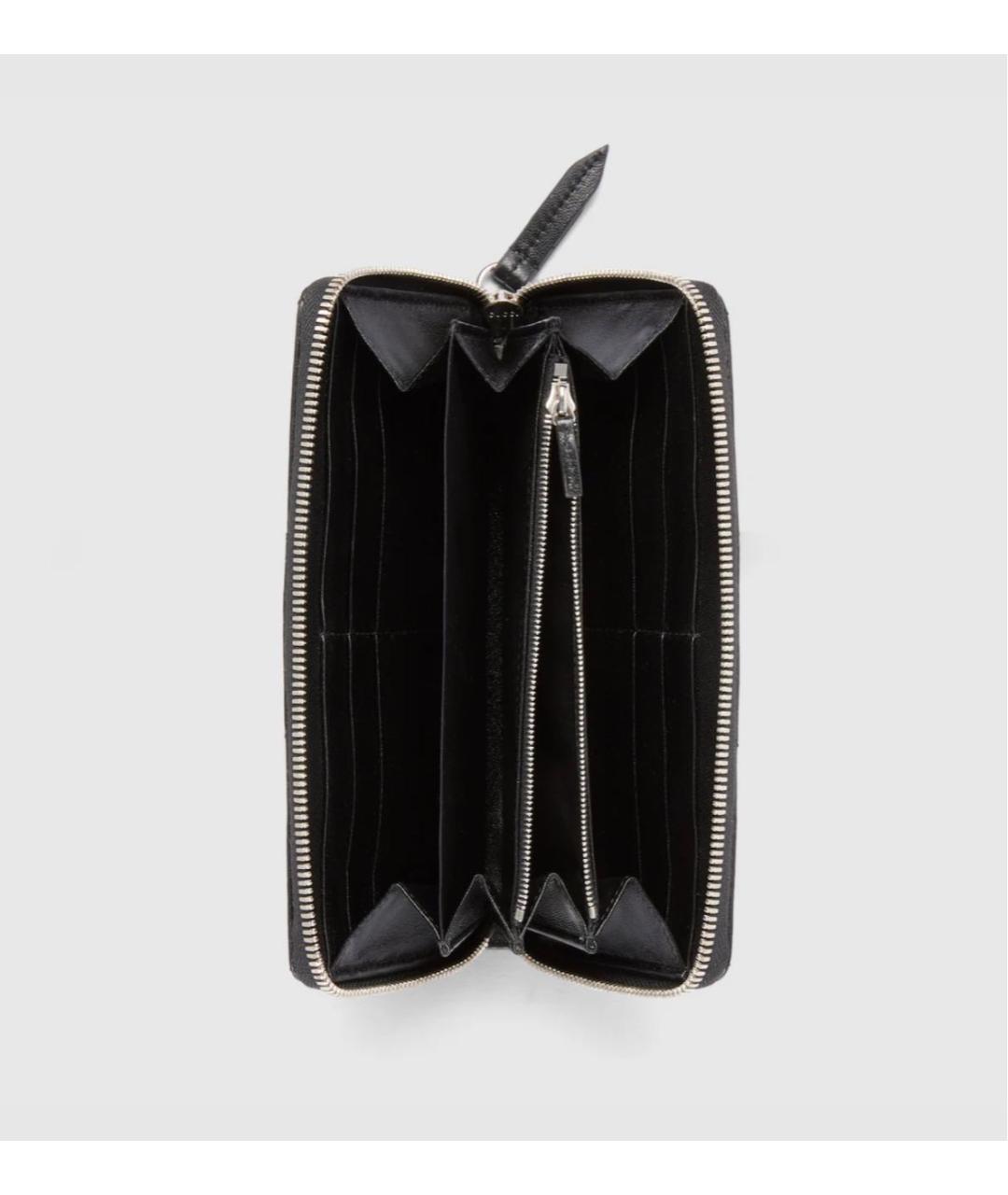 GUCCI Черный кожаный кошелек, фото 2