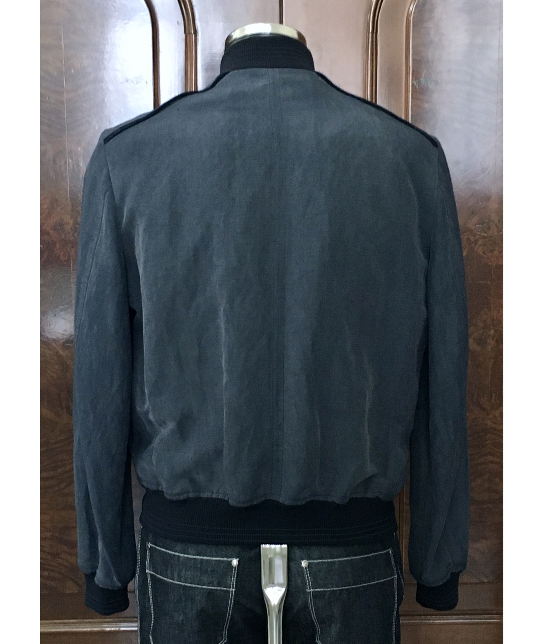 BILANCIONI Темно-синяя льняная куртка, фото 2