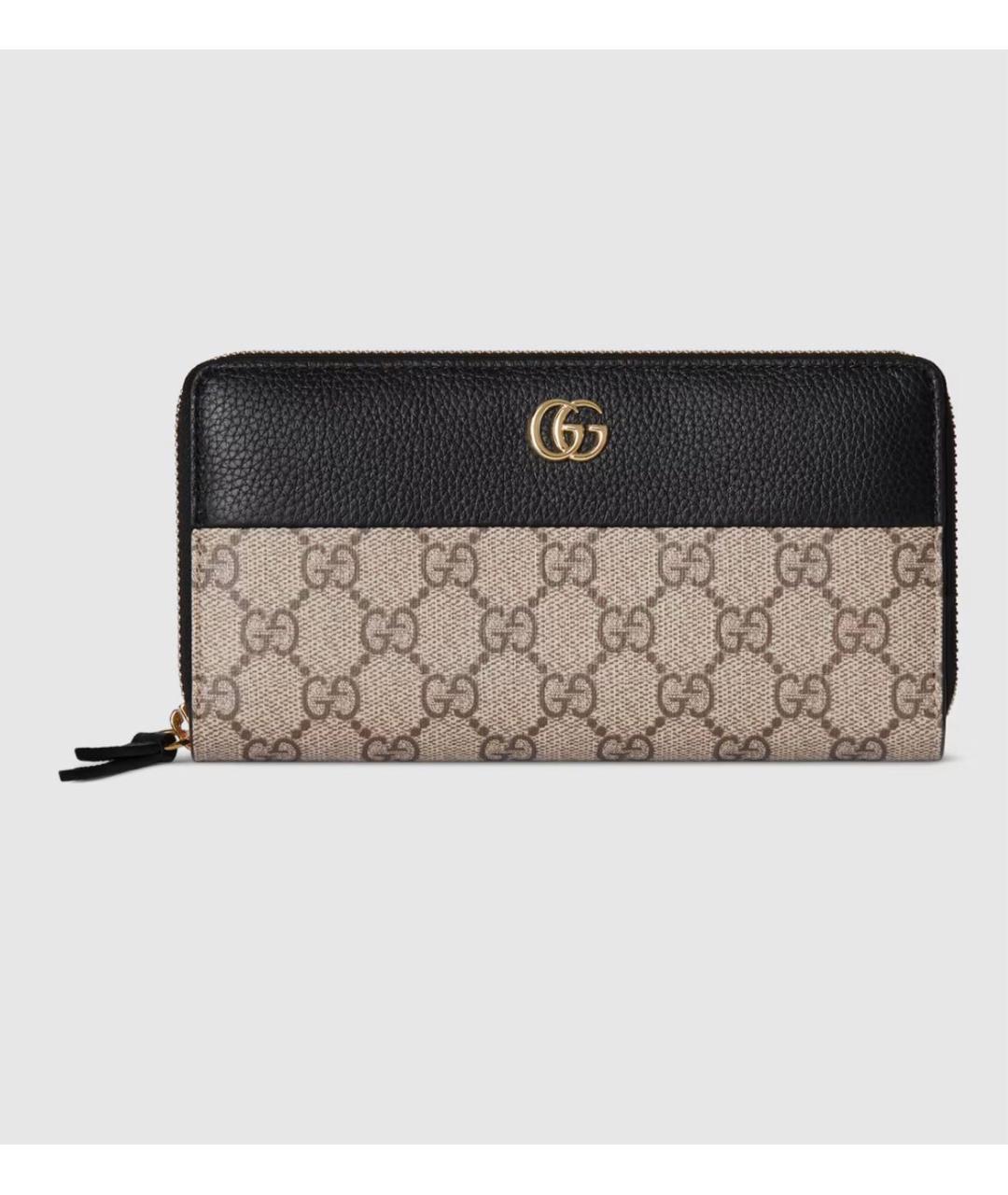 GUCCI Черный кожаный кошелек, фото 5