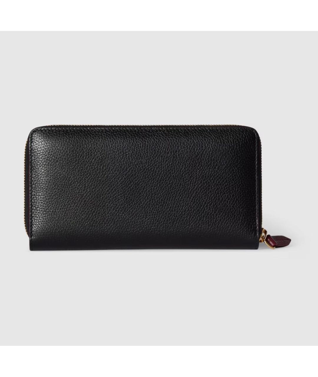GUCCI Черный кожаный кошелек, фото 4