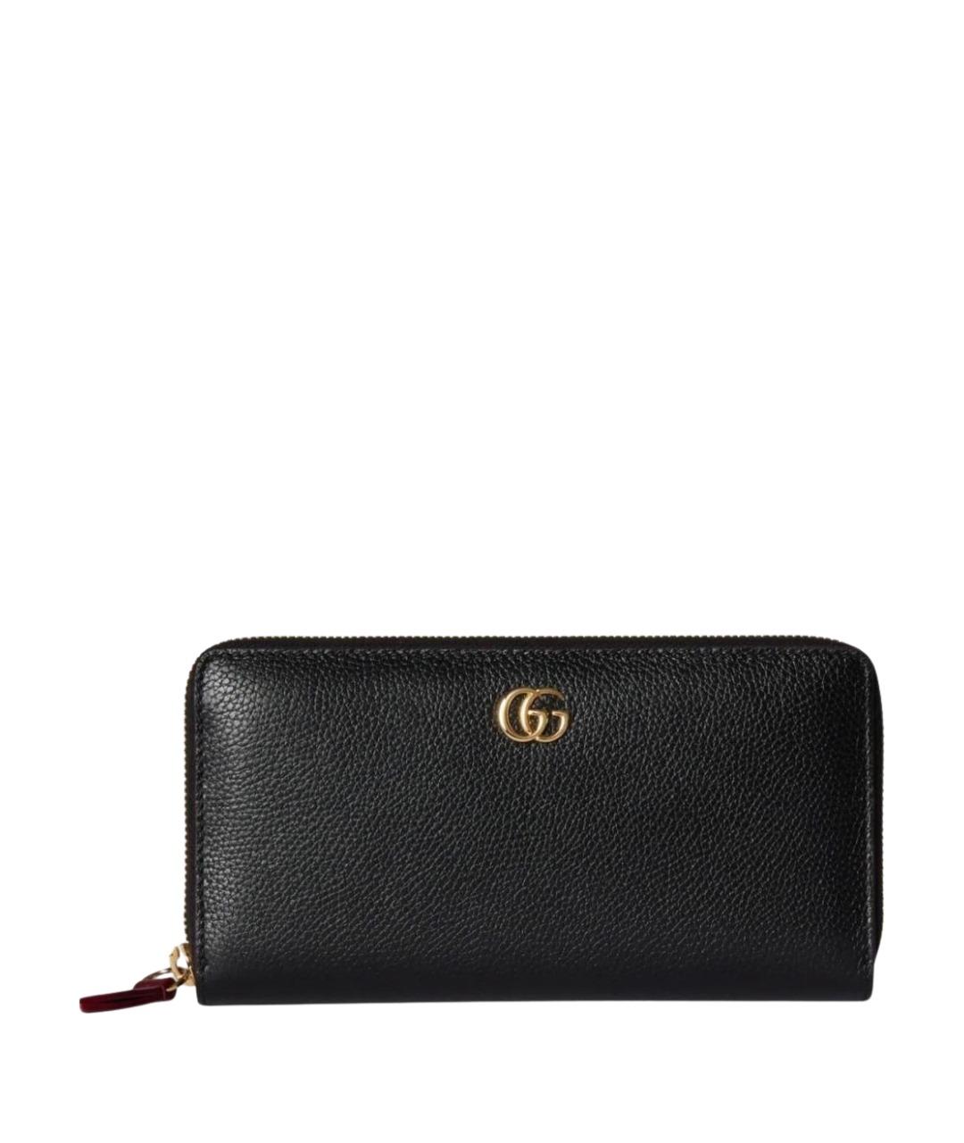 GUCCI Черный кожаный кошелек, фото 1