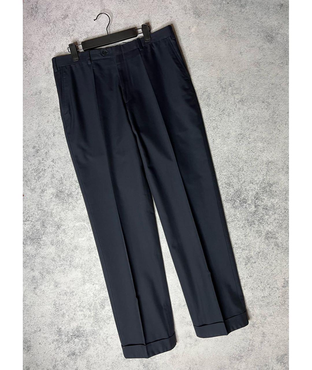 BRIONI Черные шелковые классические брюки, фото 9