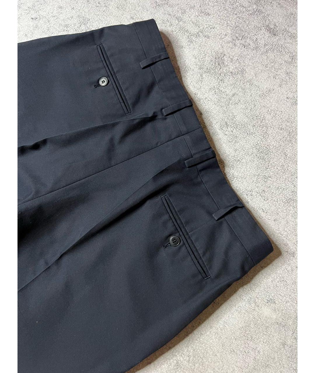 BRIONI Черные шелковые классические брюки, фото 4