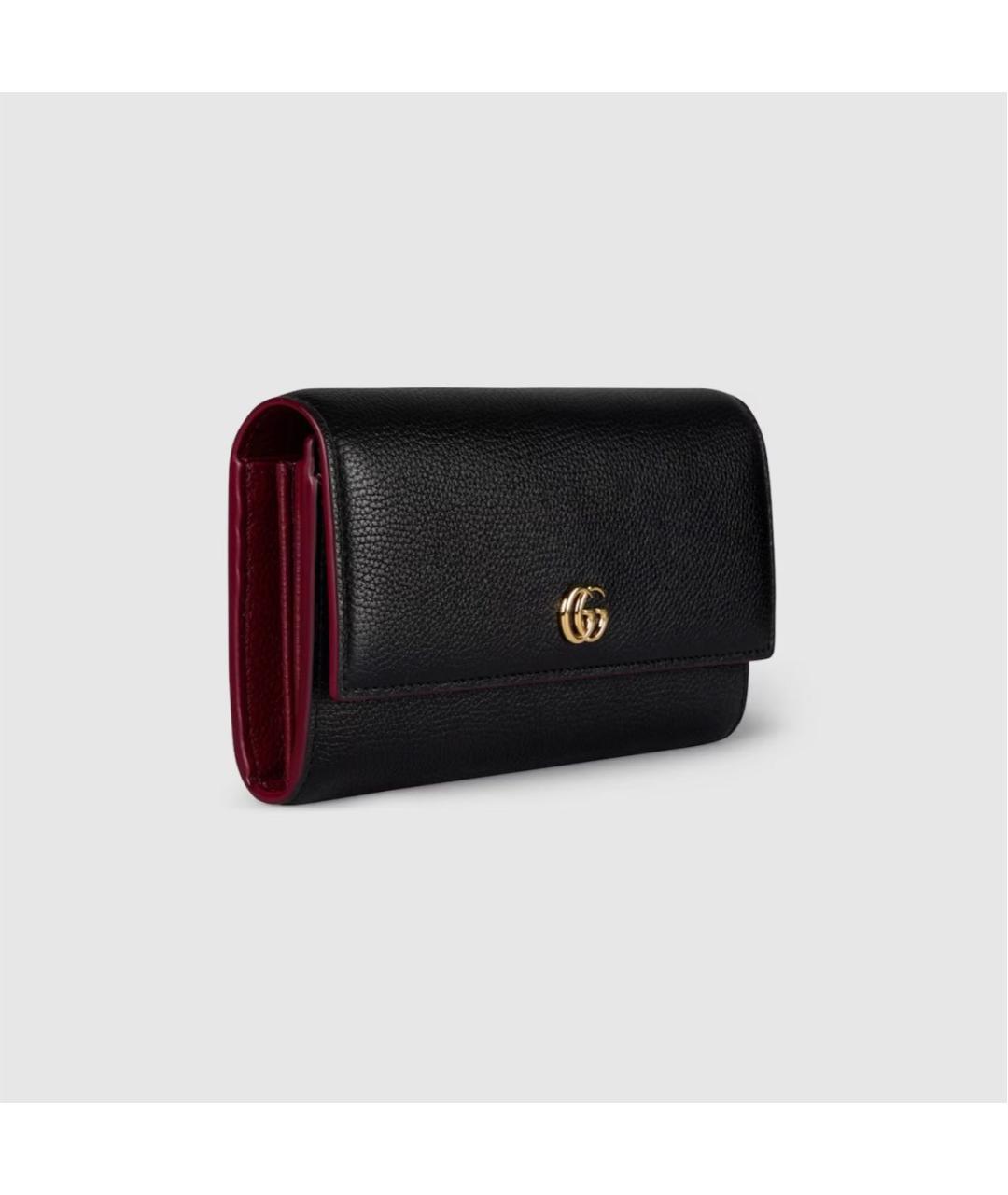GUCCI Черный кожаный кошелек, фото 3