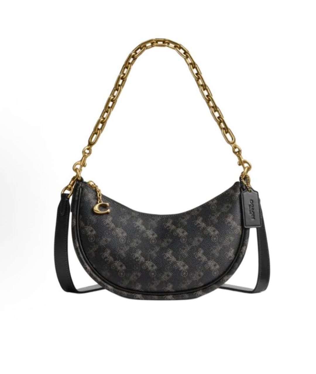 COACH Серая сумка с короткими ручками, фото 9