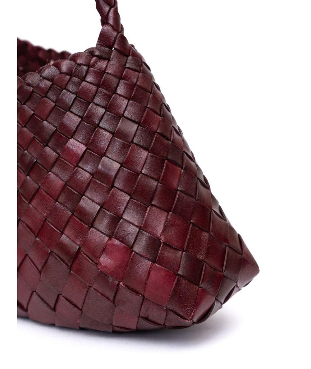 Dragon Diffusion Бордовая кожаная сумка через плечо, фото 3