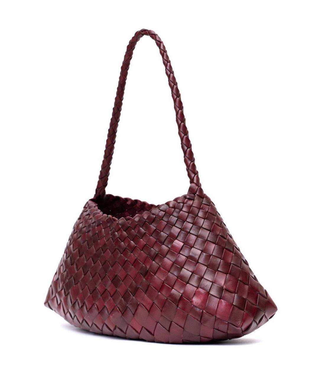 Dragon Diffusion Бордовая кожаная сумка через плечо, фото 2