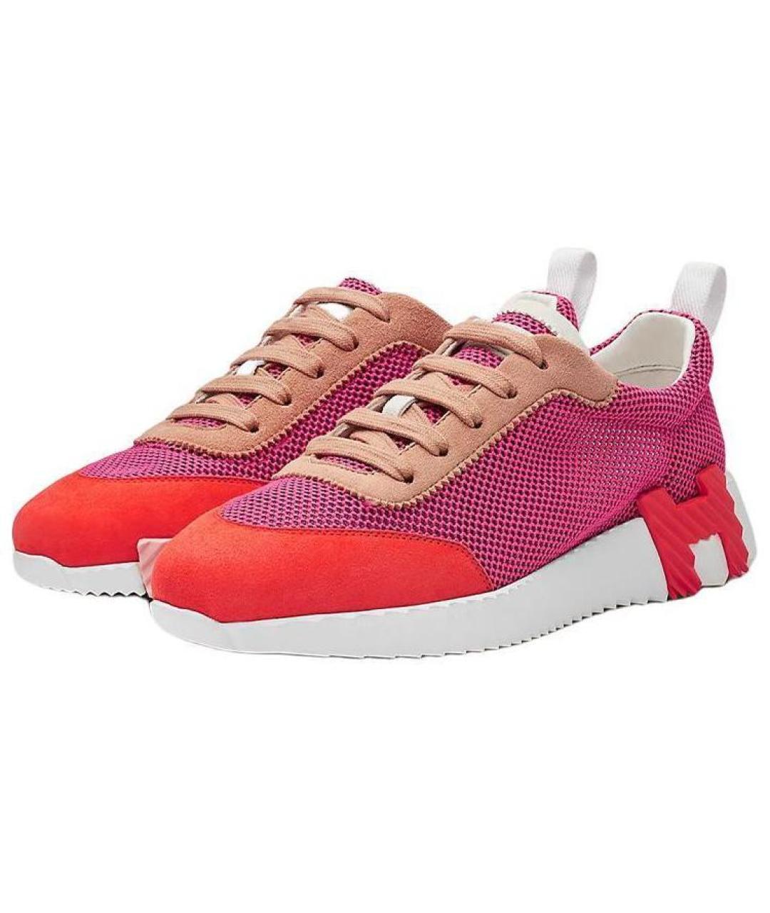 HERMES Красные кроссовки, фото 3