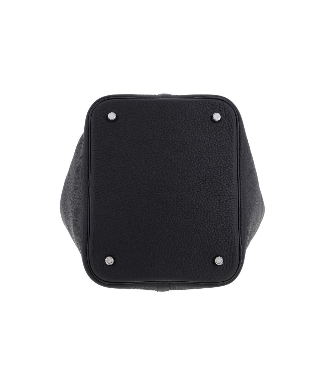 HERMES Темно-синяя кожаная сумка через плечо, фото 4