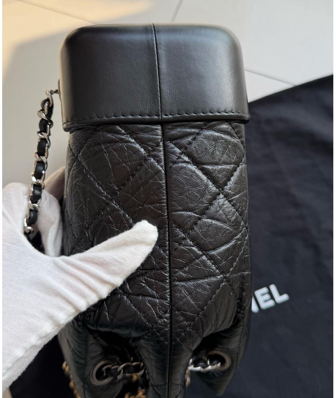 CHANEL Черный кожаный рюкзак, фото 3