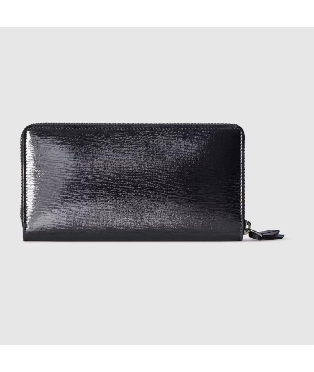 GUCCI Черный кожаный кошелек, фото 4