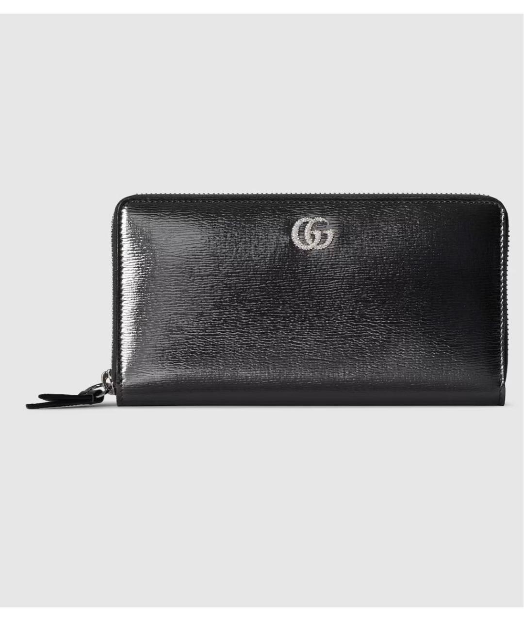 GUCCI Черный кожаный кошелек, фото 5