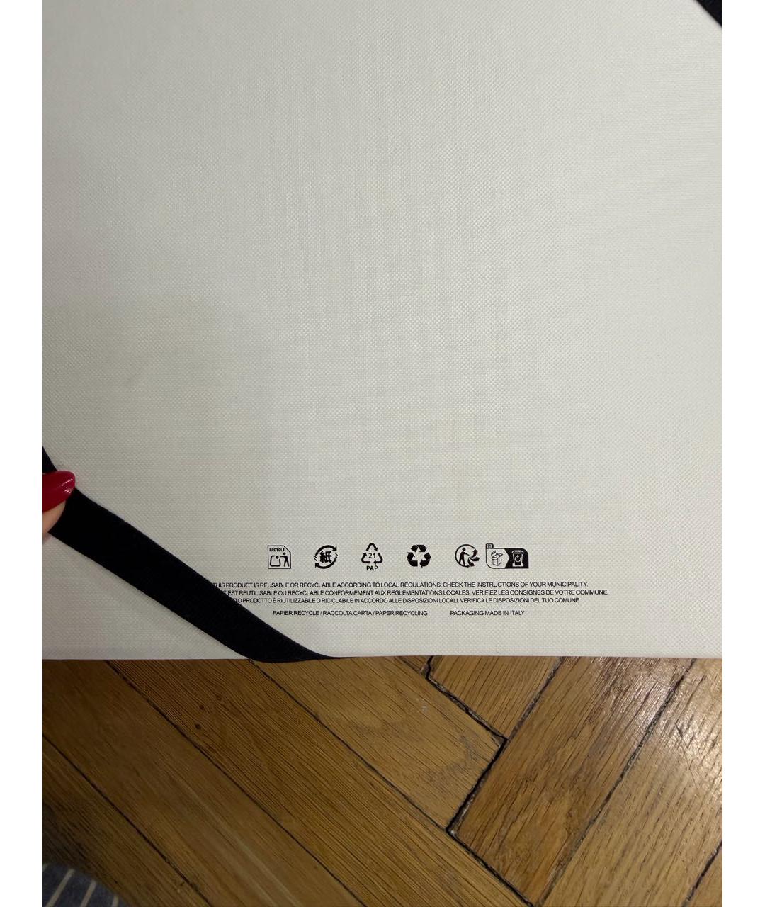 SAINT LAURENT Бежевая хлопковая сумка тоут, фото 5