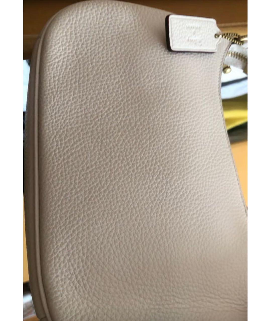 COACH Белая кожаная сумка через плечо, фото 7