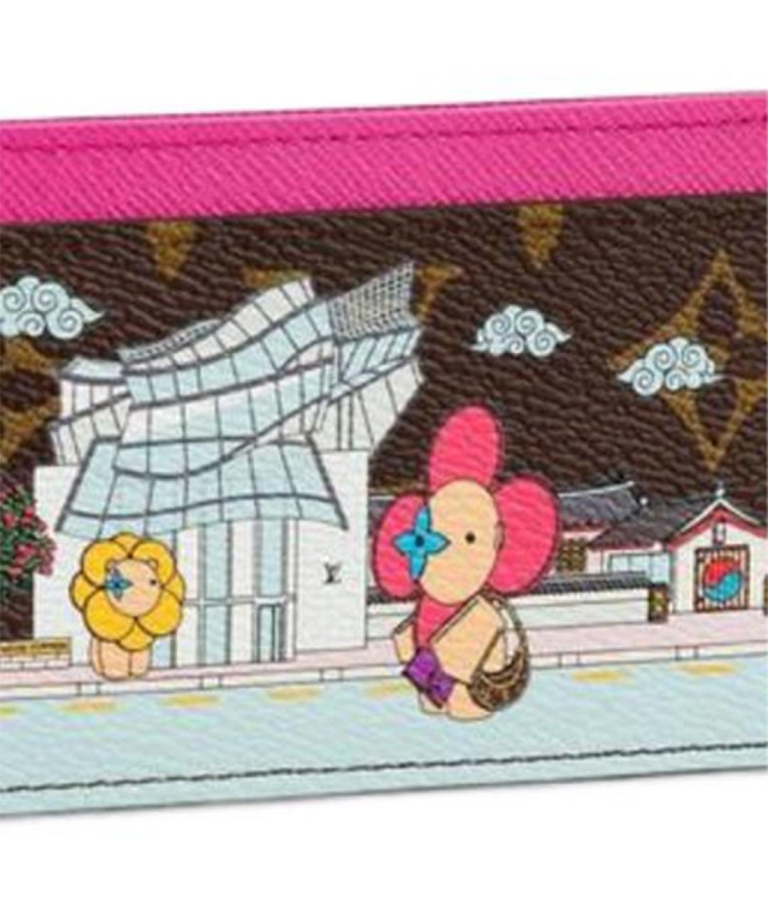 LOUIS VUITTON Коричневый кардхолдер, фото 5