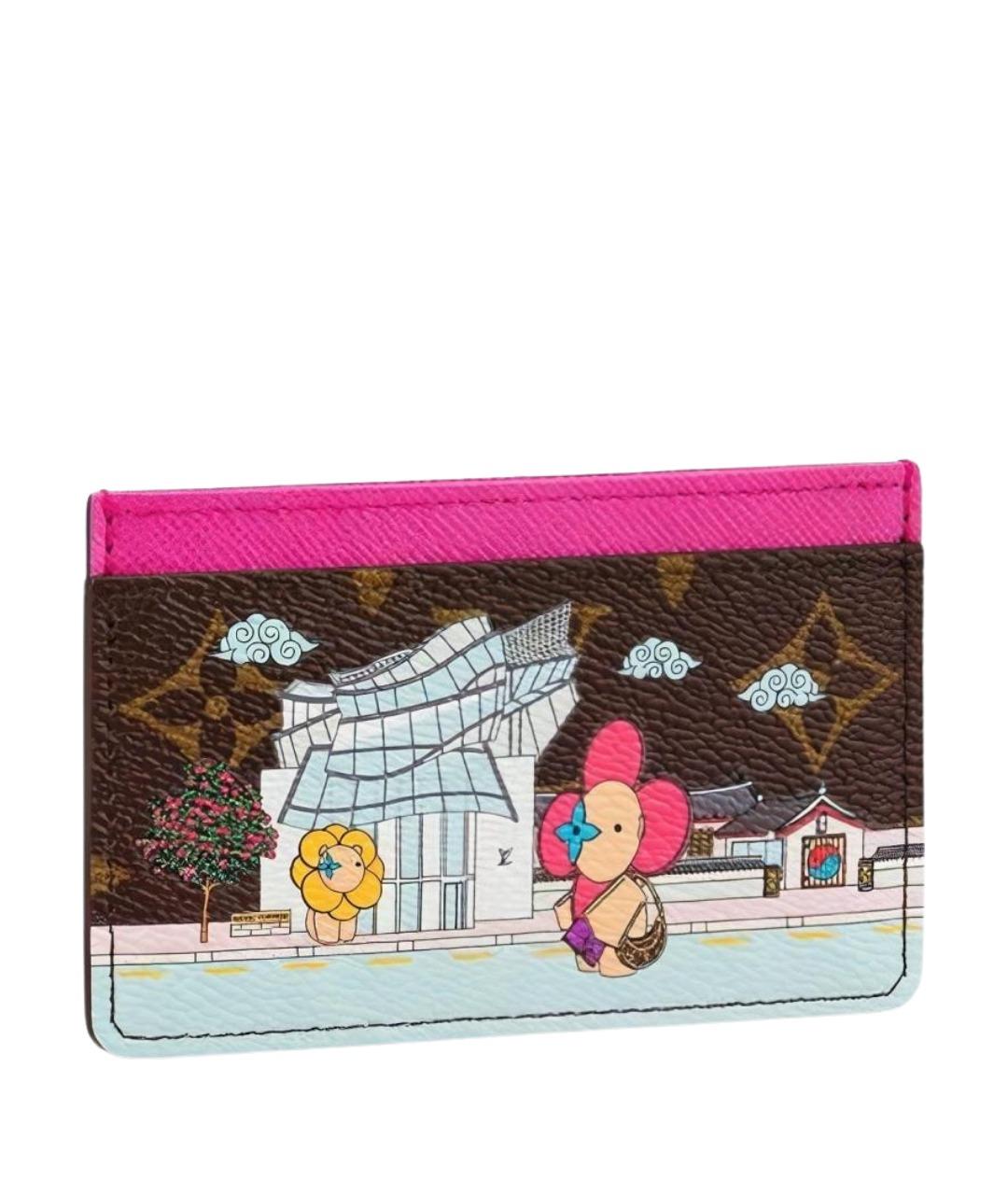 LOUIS VUITTON Коричневый кардхолдер, фото 1